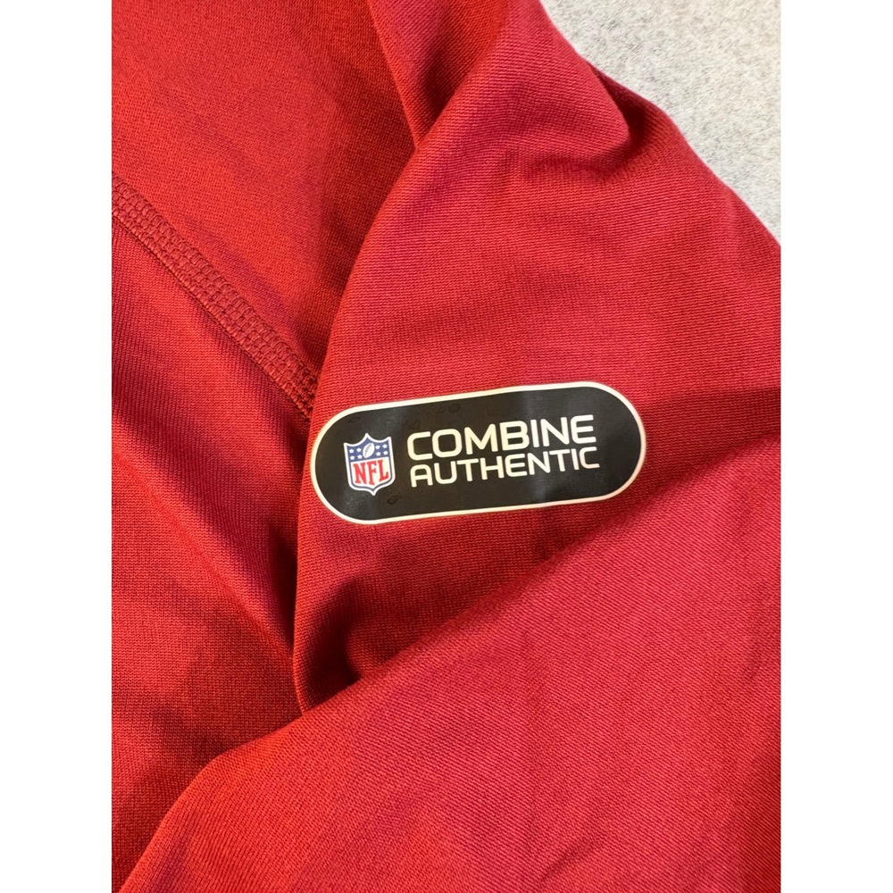 Under Armour NFL Washington Redskins HeatGear Hoodie Men 2XL Burgundy Red Henley - Picture 13 of 15